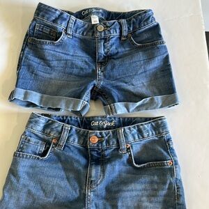 2 pairs, Girls denim shorts
